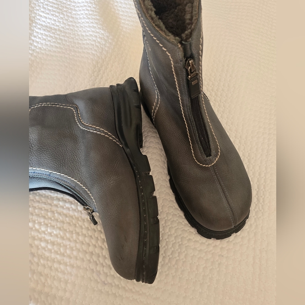 PAJAR suede sheep shearling lined winter ankle boots